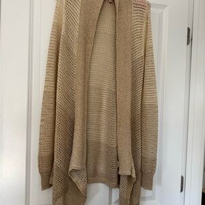 JB by Julie Brown Tan Open Knit Cardigan